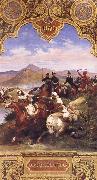 Horace Vernet The Battle Below the hills of Affroun oil painting reproduction